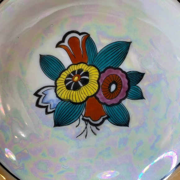 Noritake Lusterware Hand Painted Dish - Vintage Japan - Picture 5 of 6